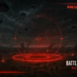 Squads descending into the RedSec arena of Battlefield 6, illuminated by a crimson battle-zone.