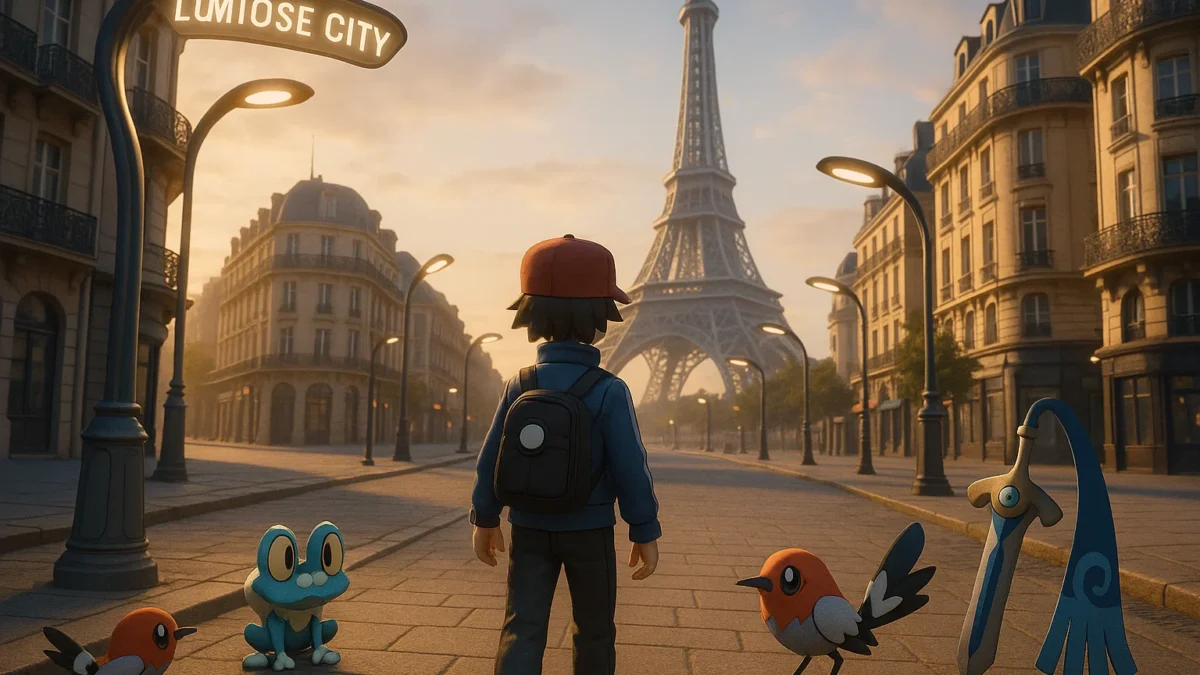 Early Pokémon in Lumiose City from Pokémon Legends Z-A.