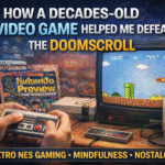 Playing a decades-old NES video game to defeat doomscrolling and improve focus