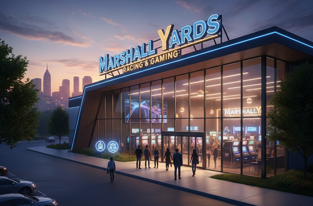 Marshall Yards Racing & Gaming grand opening in Calvert City with historical racing machines and entertainment