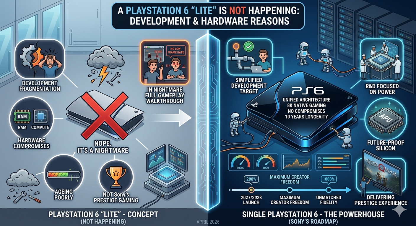 PS6 “Lite” Not Happening: Why It’s a Developer’s Nightmare