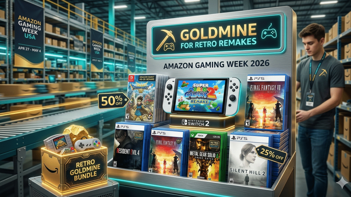 Amazon Gaming Week 2026 deals on Dragon Quest III HD-2D and Nintendo Switch 2 consoles