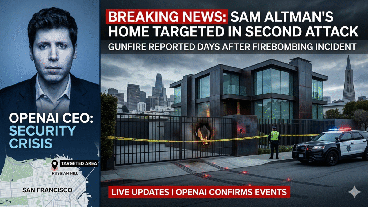 Exterior of Sam Altman’s $27 million Russian Hill mansion in San Francisco after reported security incidents.
