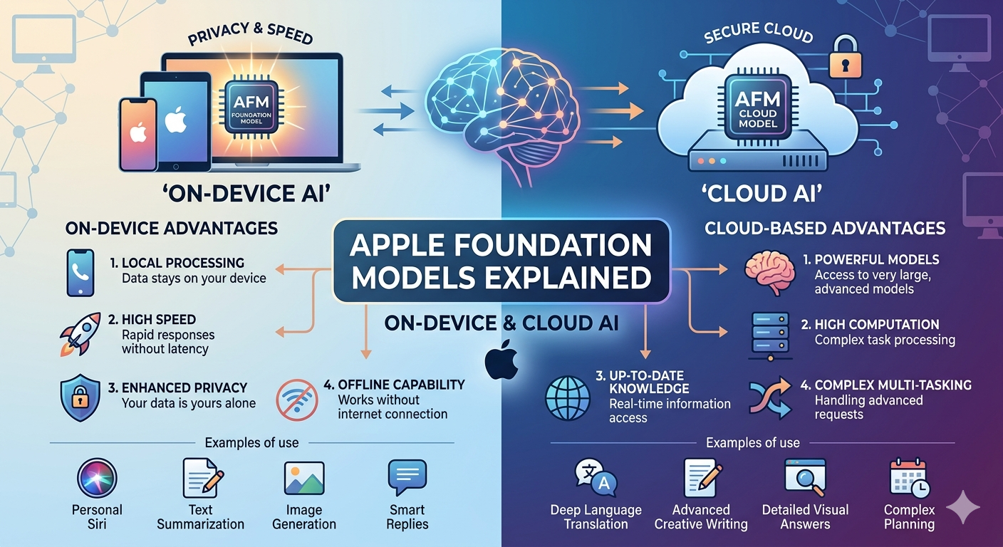 Apple Foundation Models Explained: On-Device & Cloud AI