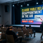 Claude Fable AI interface displaying coding and reasoning tasks with users discussing reduced performance after the relaunch
